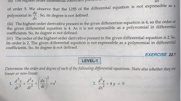 DIFFERENTIAL EQUATION EX 21.1  Q1 TO Q27  SOLUTIONS OF CHAPTER 21 FOR CLASS 12 RD SHARMA
