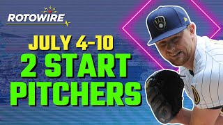 Two-Start Pitchers (July 4-10) II 2022 Fantasty Baseball