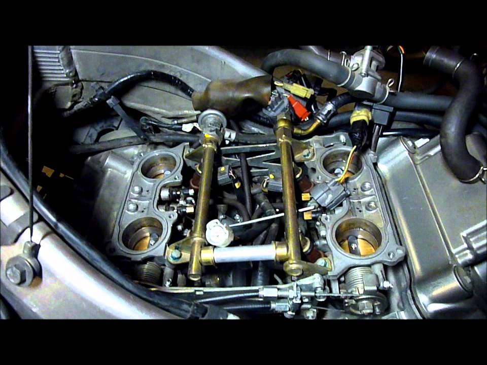 Removing throttle bodies on VFR800 - YouTube honda starter wiring diagram 