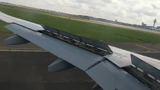 Landing at Amsterdam Schiphol - KLM KL 1888 NUE- AMS 2019-05-02