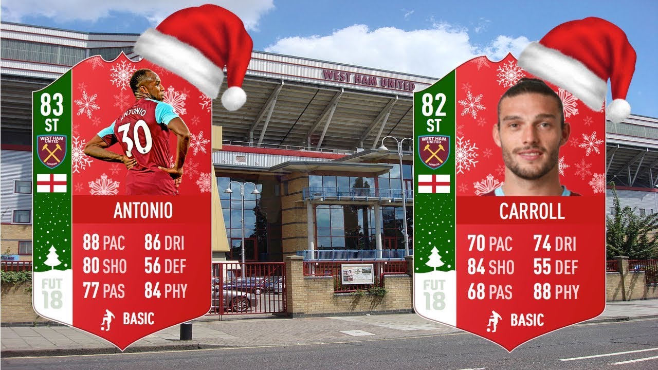 CHRISTMAS COMES TO LONDON!🎄 FUTMAS ANTONIO & CARROLL! FIFA 18 ULTIMATE TEAM