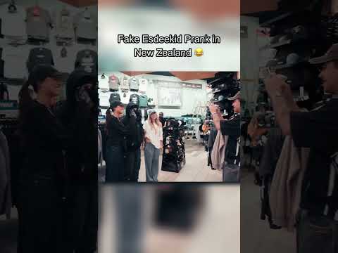 Fake Esdeekid Prank in NZ 😂 #shorts