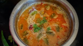 Vendakai Sambar #shorts #sambaar #lentilsoup #okra #vendakai #bhindirecipe #bhindi #ladiesfinger