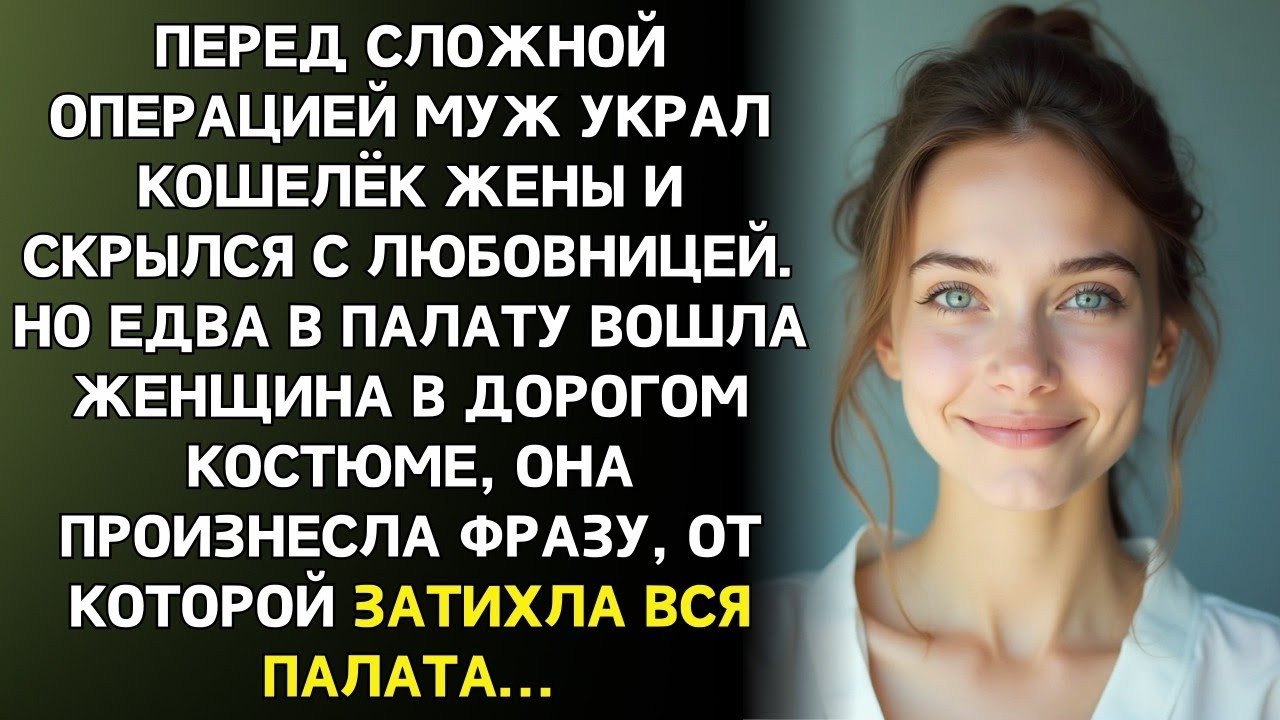 ПЕРЕД ОПЕРАЦИЕЙ МУЖ ВЫШЕЛ "НА МИНУТКУ" И СБЕЖАЛ С МОИМ КОШЕЛЬКОМ. А ПОТОМ В ПАЛАТУ ВОШЛА ЖЕНЩИНА