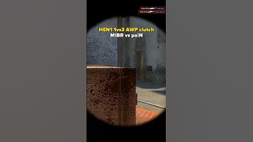 🔥 HEN1 1vs3 AWP clutch MIBR vs paiN (inferno) #shorts #csgo @ ESL Challenger League Season 45 NA