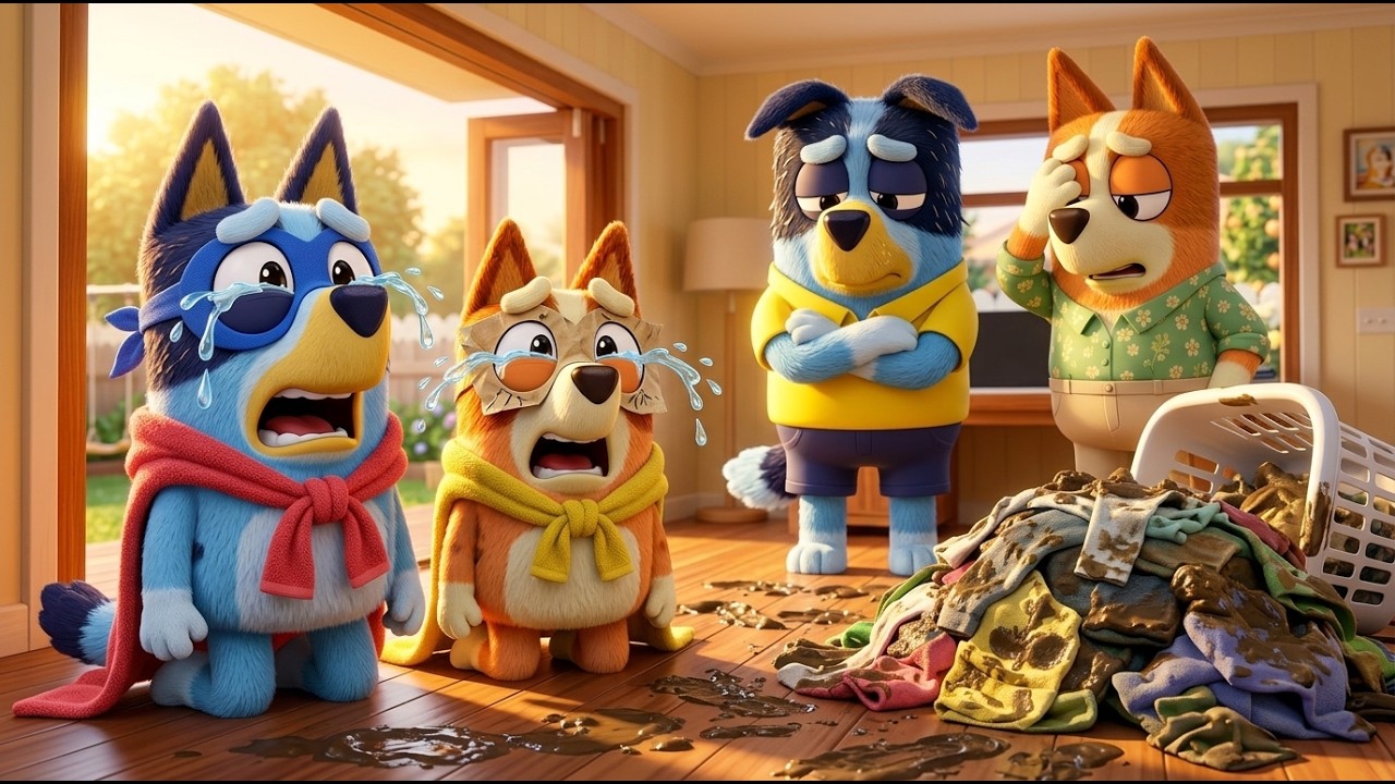 Bluey and Bingo's Superhero Plan Fails 🦸‍♂️🦸‍♀️ – Parents Are Helpless 😩💦 | Bluey Animation Funny