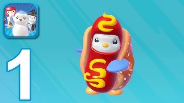 Pudgy Party: Battle Royale - Gameplay Walkthrough Part 1 - Tutorial & Won (iOS, Android)