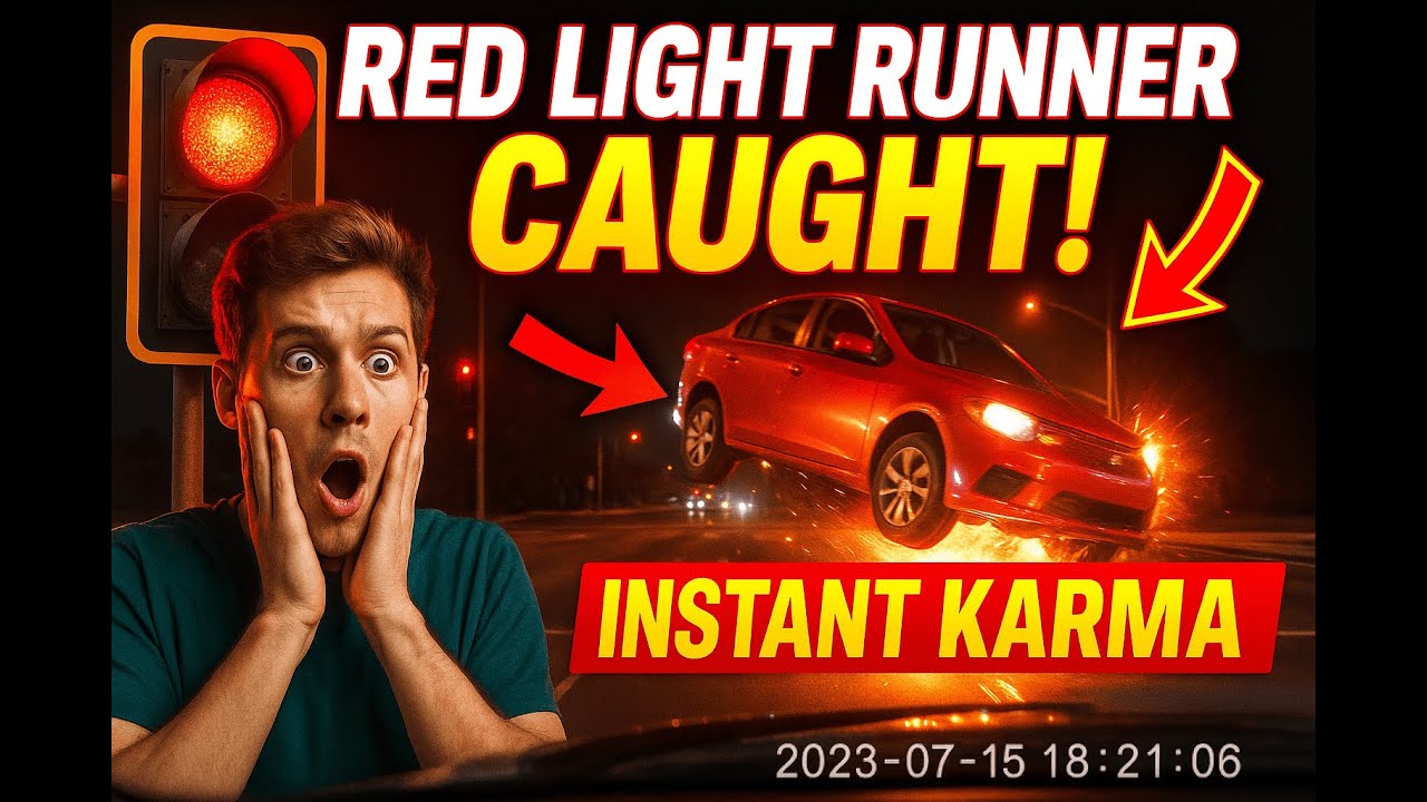 Red Light Runner Caught: Top Dashcam Fails & Instant Karma | Driver ...
