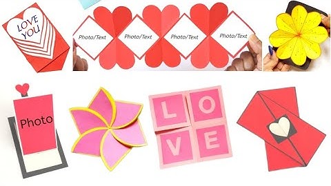 How to make 7 different cards for scrapbook|explosion box card ideas|DIY|Handmade cards