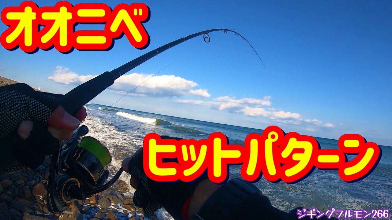 また来たオオニベ☆ヒットパターン考察 ライトショアジギングで