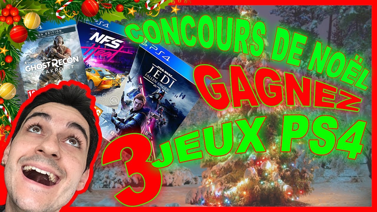 (GAME OVER) GAGNEZ 3 JEUX PS4 CONCOURS DE NOËL YouTube