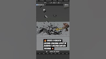 🔥 Create a Realistic Ground Cracking Effect in Blender! | Destruction VFX Tutorial 💥 #realtimevfx