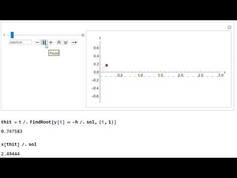 Mathematica projectile simulation