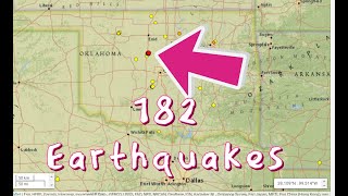 Major Earthquake swarm in Oklahoma.. Earthquake watch in effect.. Wednesday night update 10/12/2022