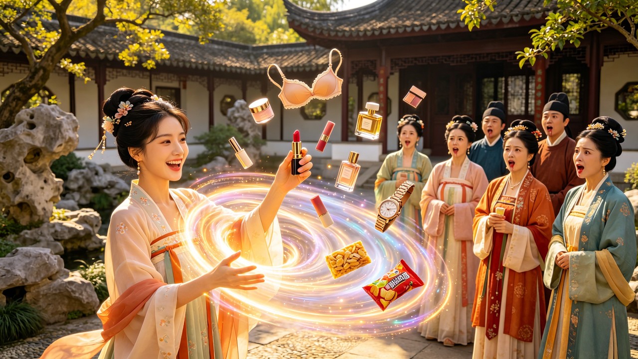 穿越傻妃靠空间逆袭，爆款现代货打脸京城！