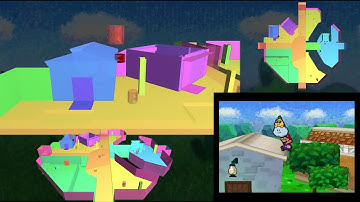 Paper Mario (N64) - Varied map collision testing 3