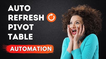 Auto Refresh Pivot Table in Excel with this Single Line VBA Code | Vivekananda Sinha | Video 161