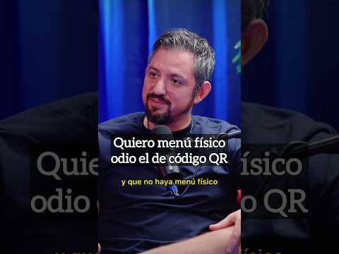 Quiero menú físico, odio el de código QR