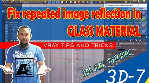 How to remove repeated image reflection in Vray rendering