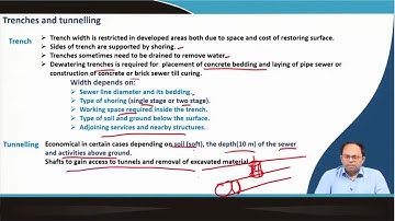 Lecture 50 : Laying of sewer and utility corridors #CH28SP #swayamprabha