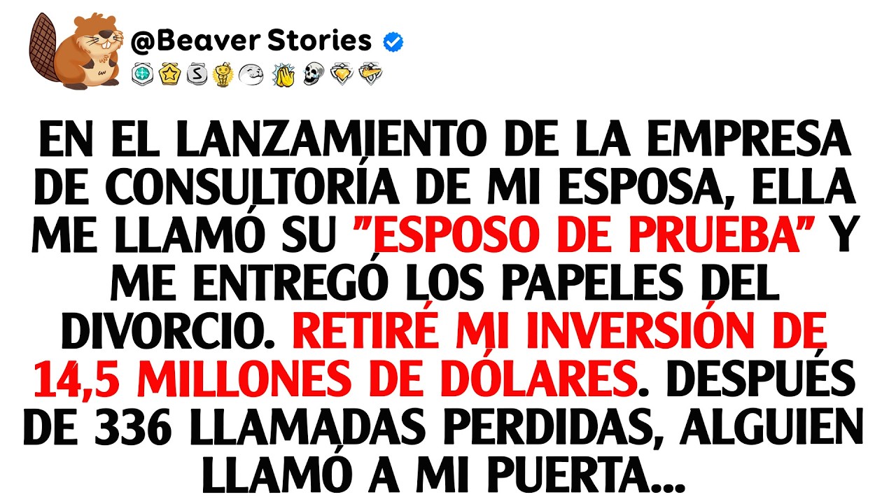 En la inauguración de la consultora de mi mujer, ella me llamó su «marido de prueba» y me dio ...