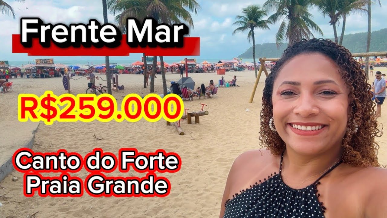 R$259.000 | FRENTE MAR | 1 dorm, Mobiliado | Canto do Forte, Praia Grande. OPORTUNIDADE 