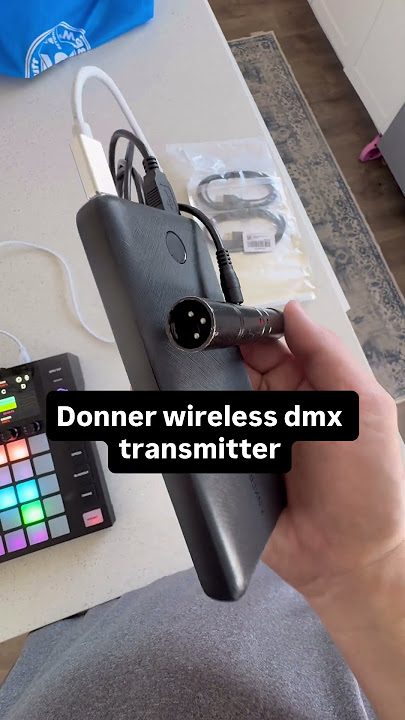 How to control lights outlet free; my favorite wireless dmx transmitter and battery with Wolfmix