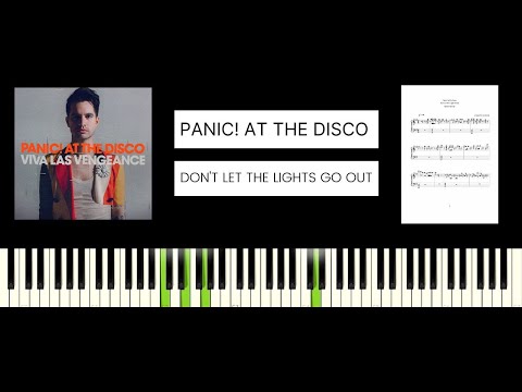 Panic! At The Disco - Don't Let The Light Go Out (BEST PIANO TUTORIAL & COVER)