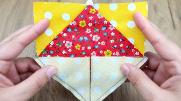 Patchwork square opening pattern work.