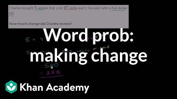 Word problem: making change | 4th grade | Khan Academy