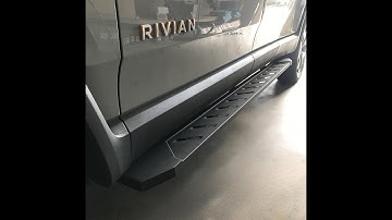 The Most Useful RIvian Accessories NEW R1T Running Board | you’ll want to buy #rivianr1t #rivian