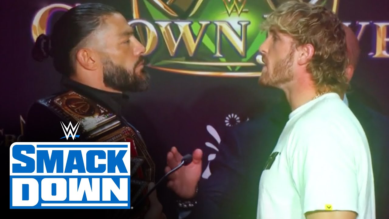 ⁣Relive Roman Reigns’ rivalry with Logan Paul en route to WWE Crown Jewel: SmackDown, Nov. 4, 2022