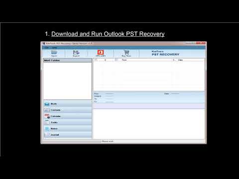 Outlook PST Recovery Tool to Recover corrupt or Healthy PST file