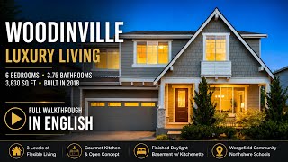 Woodinville WA Luxury Home Tour | 6 Bedrooms, 3,830 Sq Ft | Wedgefield