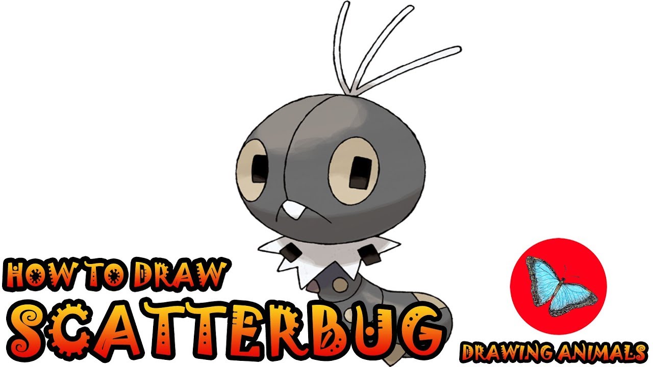 How To Draw Scatterbug Pokemon | Drawing Animals - YouTube