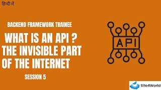 Backend Frameworks Trainee Session 5 : What is an API ? The Invisible Part Of The Internet Wealth