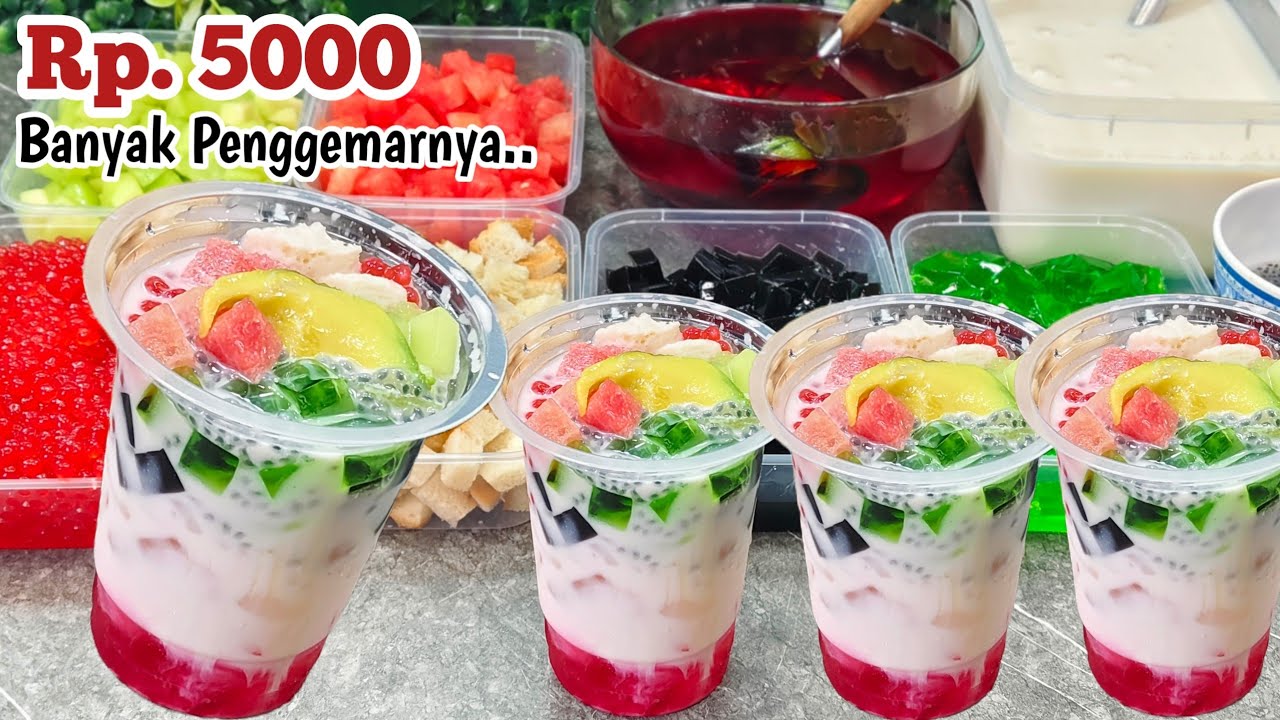 ENAAKK BANGEETTT PLIISSS‼️BIKIN KETAGIHAN, SUPER SEGAARRR | CARA BUAT ES CAMPUR Rp. 5000AN.