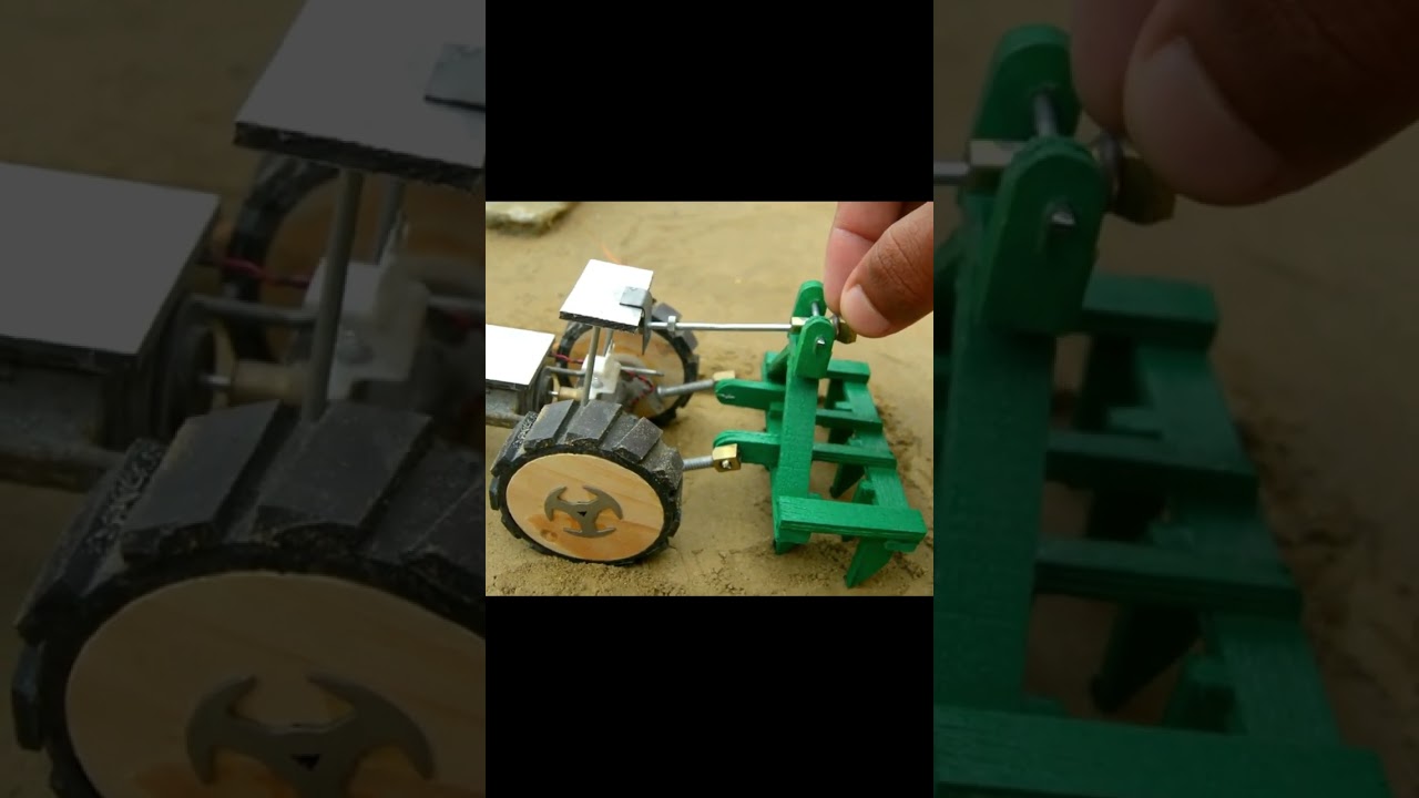 diy tractor plough machine