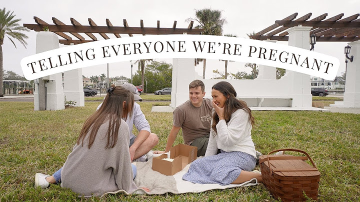 TELLING OUR FAMILY & FRIENDS WE'RE PREGNANT!