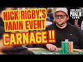 Mega compilation nicholas rigbys crazy aggression at the 2023 wsop main event