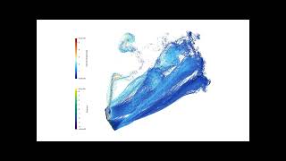 Reformulated Vortex Particle Method Simulation of a Flapping Wing