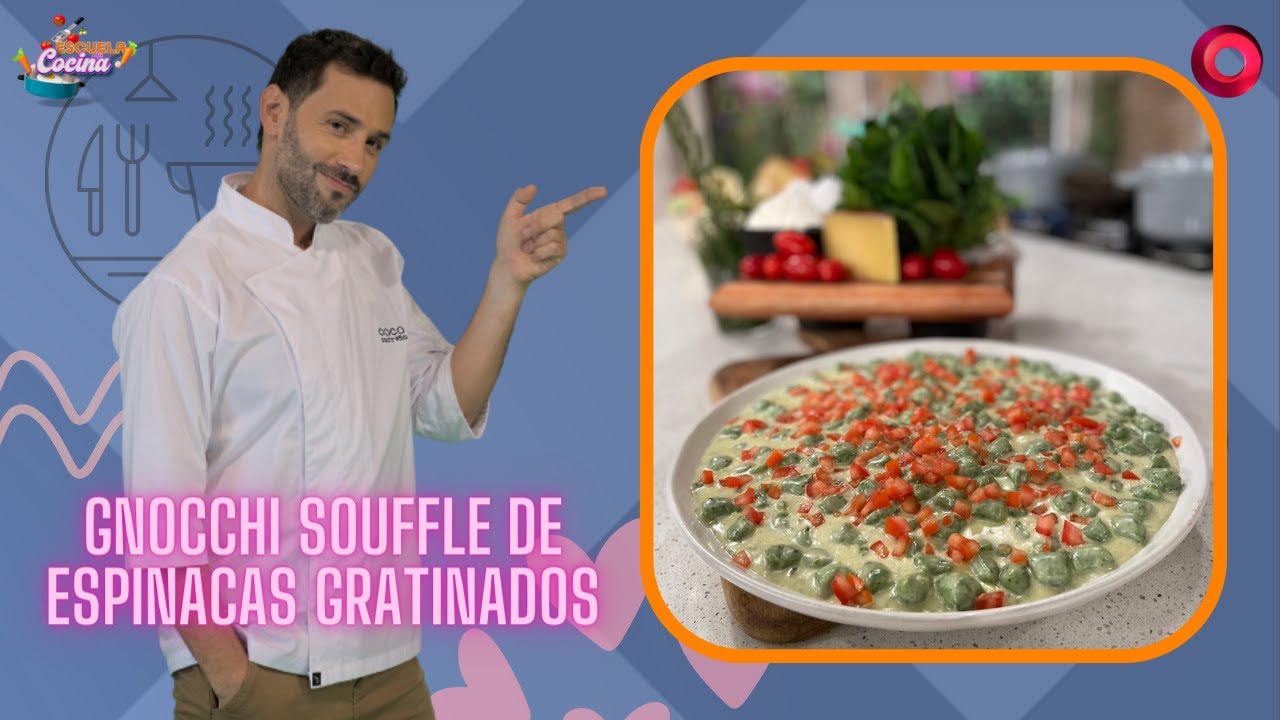 Gnocchi souffle de espinacas gratinados | #EscuelaDeCocina