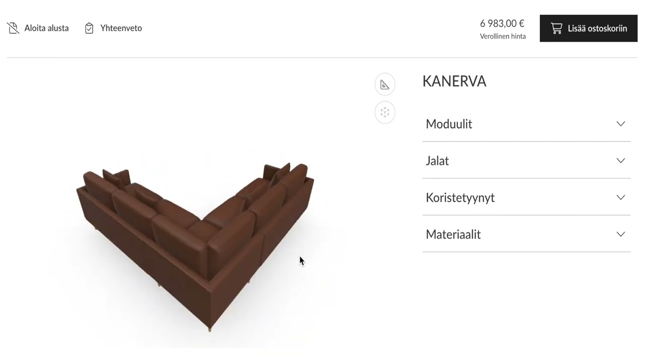 VividWorks: 3D Sofa Configurator for Finsoffat