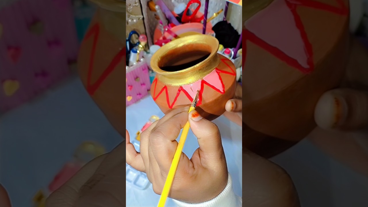 Matka painting idea #shortsviral #diy #artscraft #art #painting#craft #viralshort#viralvideo#video