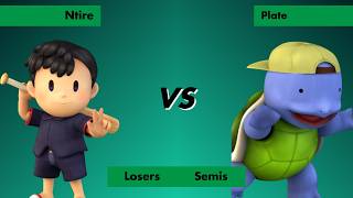 Smash Cafe Plus: The September Monthly Ntire (Ness) vs Plate (Squirtle) - Losers Semis