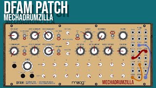 DFAM PATCH - MechaDrumZilla - Diagrams - No Talking