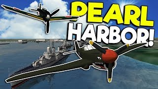 SINKING SHIPS & DOGFIGHT IN PEARL HARBOR! - Simple Plane Gameplay - WW2 Creations screenshot 3