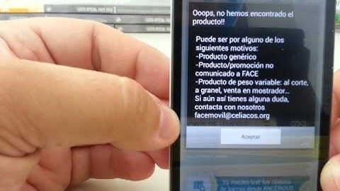 FACEMOVIL - Lector de Código de Barras - Ejemplos Producto Genérico