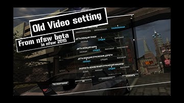 NFS World Setting video from NFSW Beta 2010 in 2015 version not worked