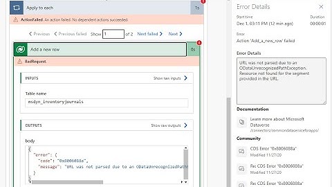 [TIPS] failure of "Add a row"  in Dataverse